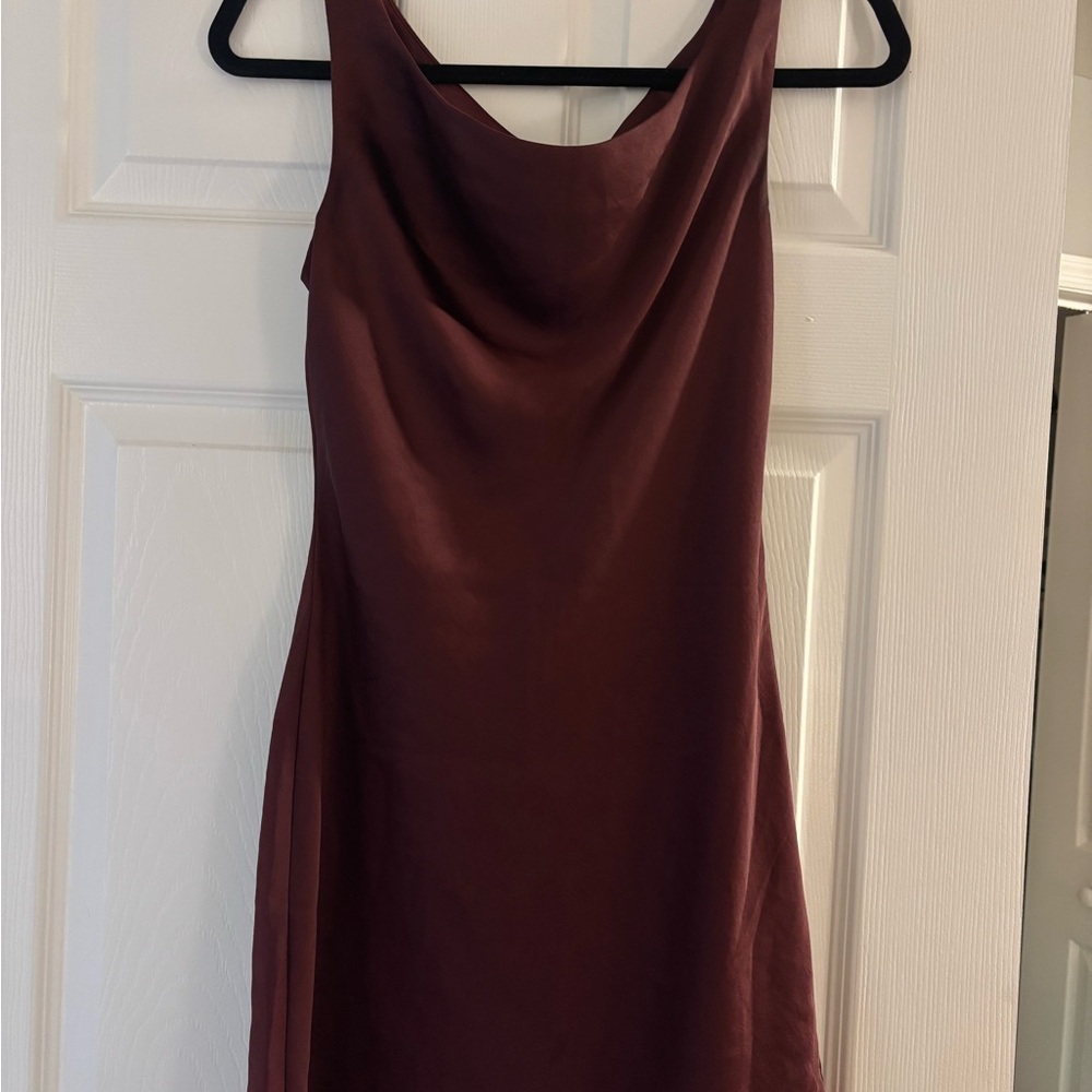 Sleeveless Cowl Neck Dress